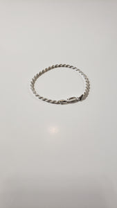 2mm Silver Rope Bracelet