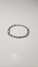 Load image into Gallery viewer, 5.5mm Silver Figaro bracelet