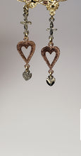 Load image into Gallery viewer, Tri color 10k Solid Gold Earrings