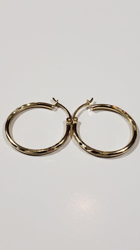 10k Solid Gold Hoops