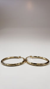10k Solid Gold Hoops
