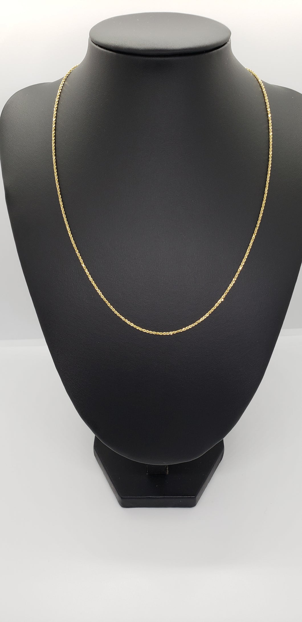 1mm 14k Gold Rope Chain