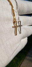 Load image into Gallery viewer, 14k Solid Gold Diamond Cross