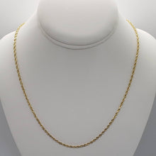 Load image into Gallery viewer, 2mm 10k Gold Rope Chain
