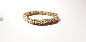 10k Gold Nugget bracelet