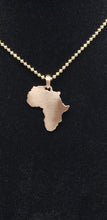 Load image into Gallery viewer, 14k Rose Gold Africa Pendant